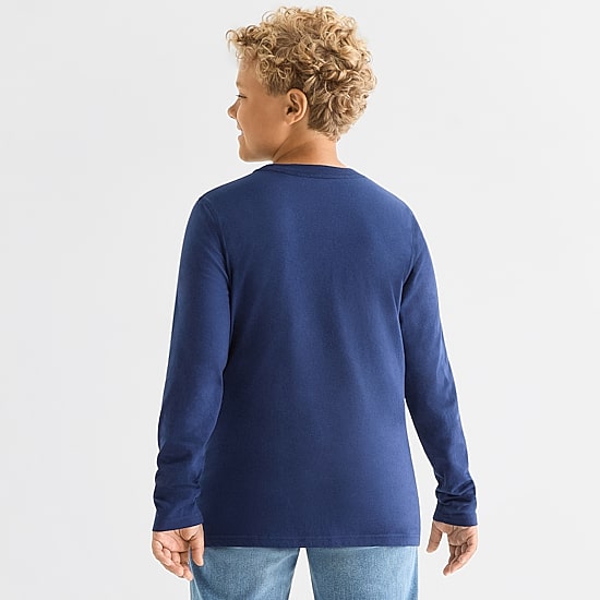 Thereabouts Little & Big Kid Boys Crew Neck Long Sleeve T-Shirt