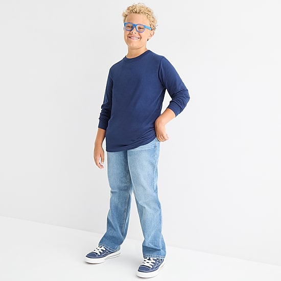 Thereabouts Little & Big Kid Boys Crew Neck Long Sleeve T-Shirt