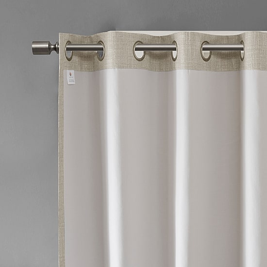 Madison Park Arlie 100"W X 84"L Energy Saving Blackout Grommet Top Patio Door Curtain