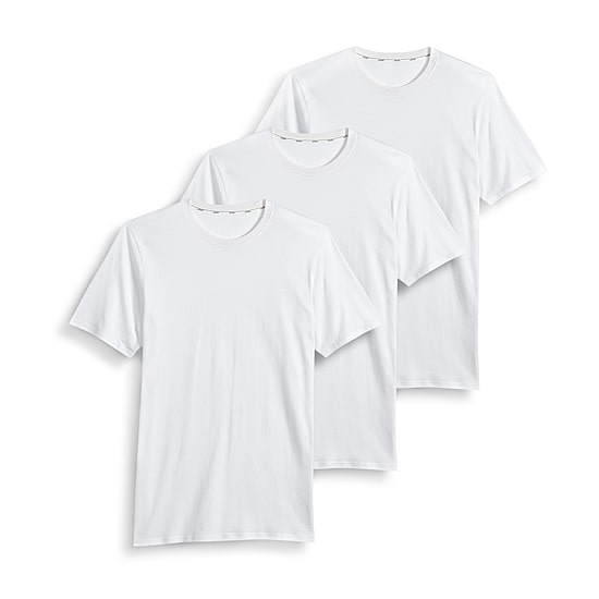 Jockey Tailored Essentials Mens 3 Pack Short Sleeve Crew Neck T-Shirt