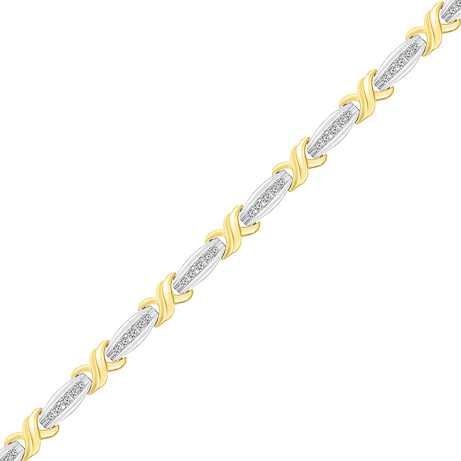 Limited Quantities! Womens 1 CT. T.W. Natural White Diamond 10K Gold 7 Inch Tennis Bracelet