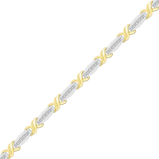Limited Quantities! Womens 1 CT. T.W. Natural White Diamond 10K Gold 7 Inch Tennis Bracelet
