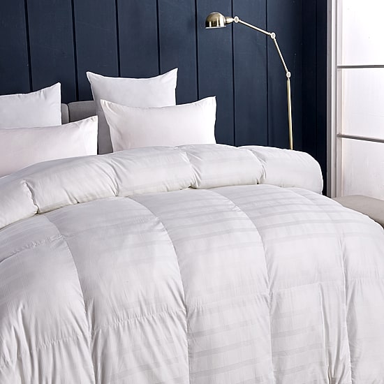 Blue Ridge Home Fashions 600 Thread Count Windowpane Duraloft Down Alternative Comforter