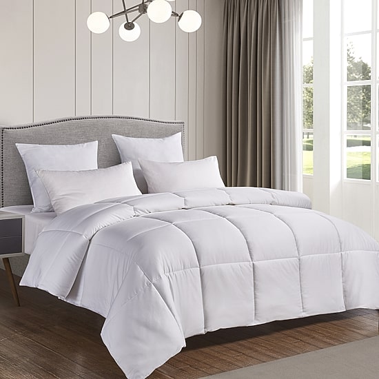 Blue Ridge Home Fashions Naples 700 Thread Count Sateen Cotton Down Alternative Comforter