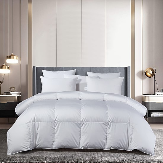 Beautyrest Sateen Cotton European White Goose Down Comforter - All Seasons