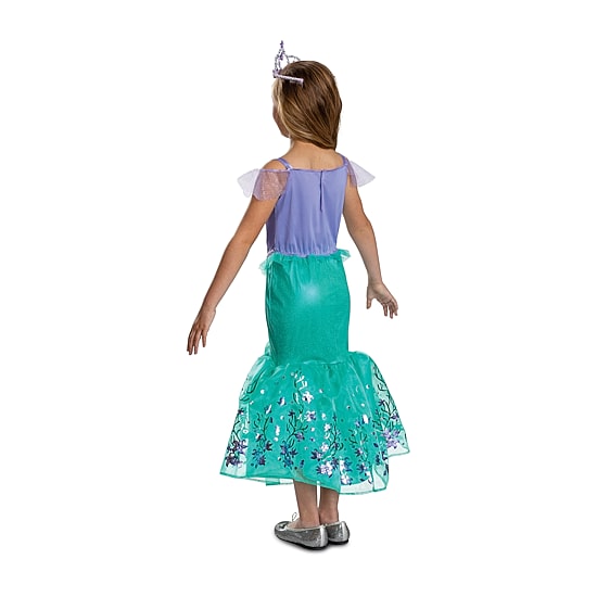 Disney Collection Halloween Ariel Costume With Tiara Ariel Girls Dress Up Costume