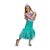 Disney Collection Halloween Ariel Costume With Tiara Ariel Princess Girls Dress Up Costume
