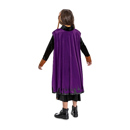 Disney Collection Halloween Anna Costume With Braid Anna Girls Dress Up Costume