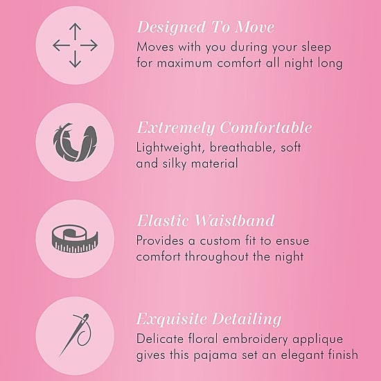 Exquisite Form Womens V-Neck Short Sleeve 2-pc. Pajama Set