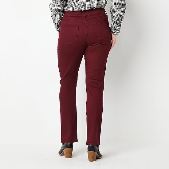 St. John's Bay Womens Mid Rise Straight Leg Jean