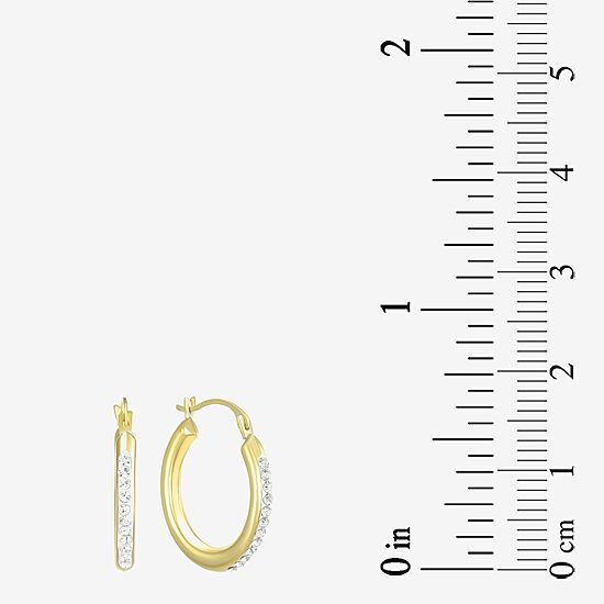 Womens Cubic Zirconia 10K Gold Round 3 Pair Earring Set