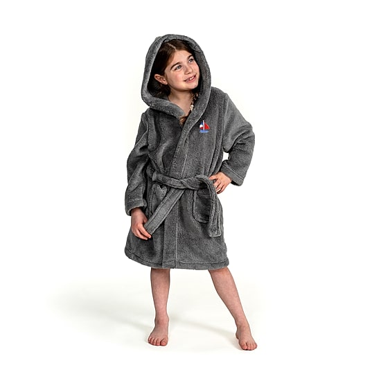 Linum Home Textiles Plush Boat Kids Bathrobe Unisex Long Sleeve Long Length Robe