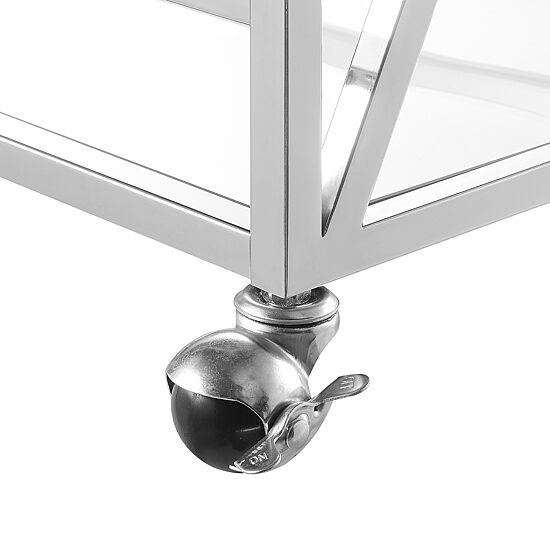 Convenience Concepts Oxford Glass-Top Kitchen Cart