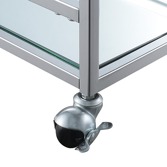 Convenience Concepts Town Square Faux Marble-Top Kitchen Cart