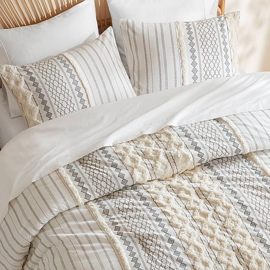 Ink+Ivy Imani Cotton Printed Comforter Set with Chenille