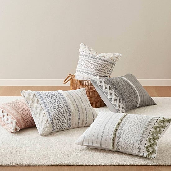 Ink+Ivy Imani Cotton Printed Comforter Set with Chenille
