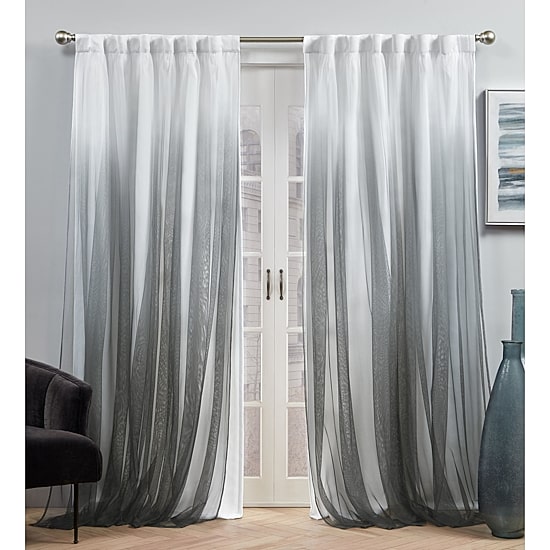 Exclusive Home Curtains Crescendo Tab Top Room Darkening Set of 2 Curtain Panel