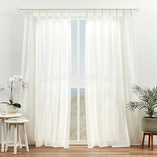 Exclusive Home Curtains Duncan Tab Top Sheer Set of 2 Curtain Panel