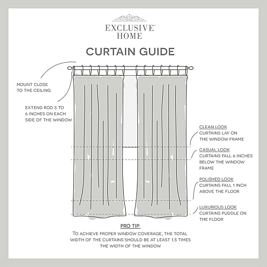 Exclusive Home Curtains Duncan Tab Top Sheer Set of 2 Curtain Panel