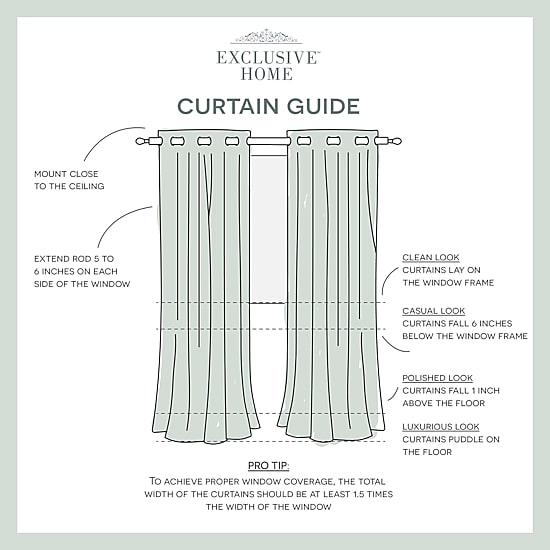 Exclusive Home Curtains Forest Hill Patio Grommet Top Room Darkening Single Outdoor Curtain Panel