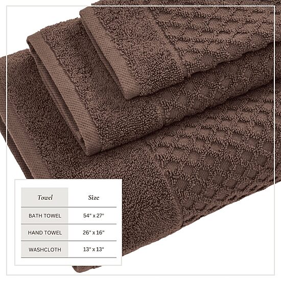 Linery Cotton Textured 6-pc. Quick Dry Bath Towel Set