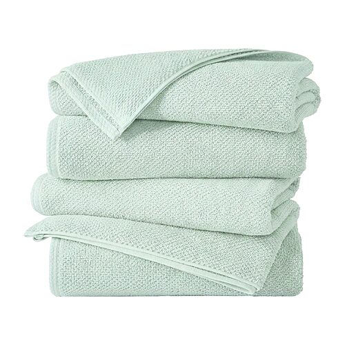 Linery Cotton Loop Textured 4-pc. Quick Dry Bath Towel In Blue