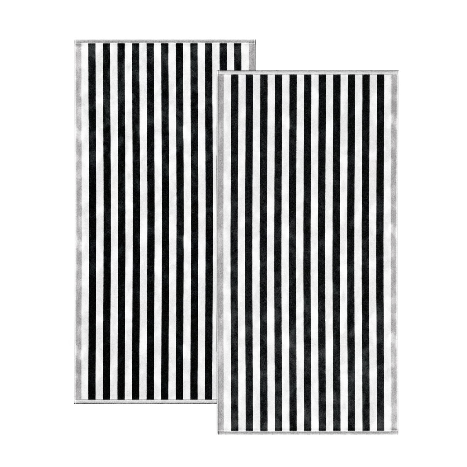 Linery Cotton Stripe Border 2-pc. Quick Dry Beach Towel