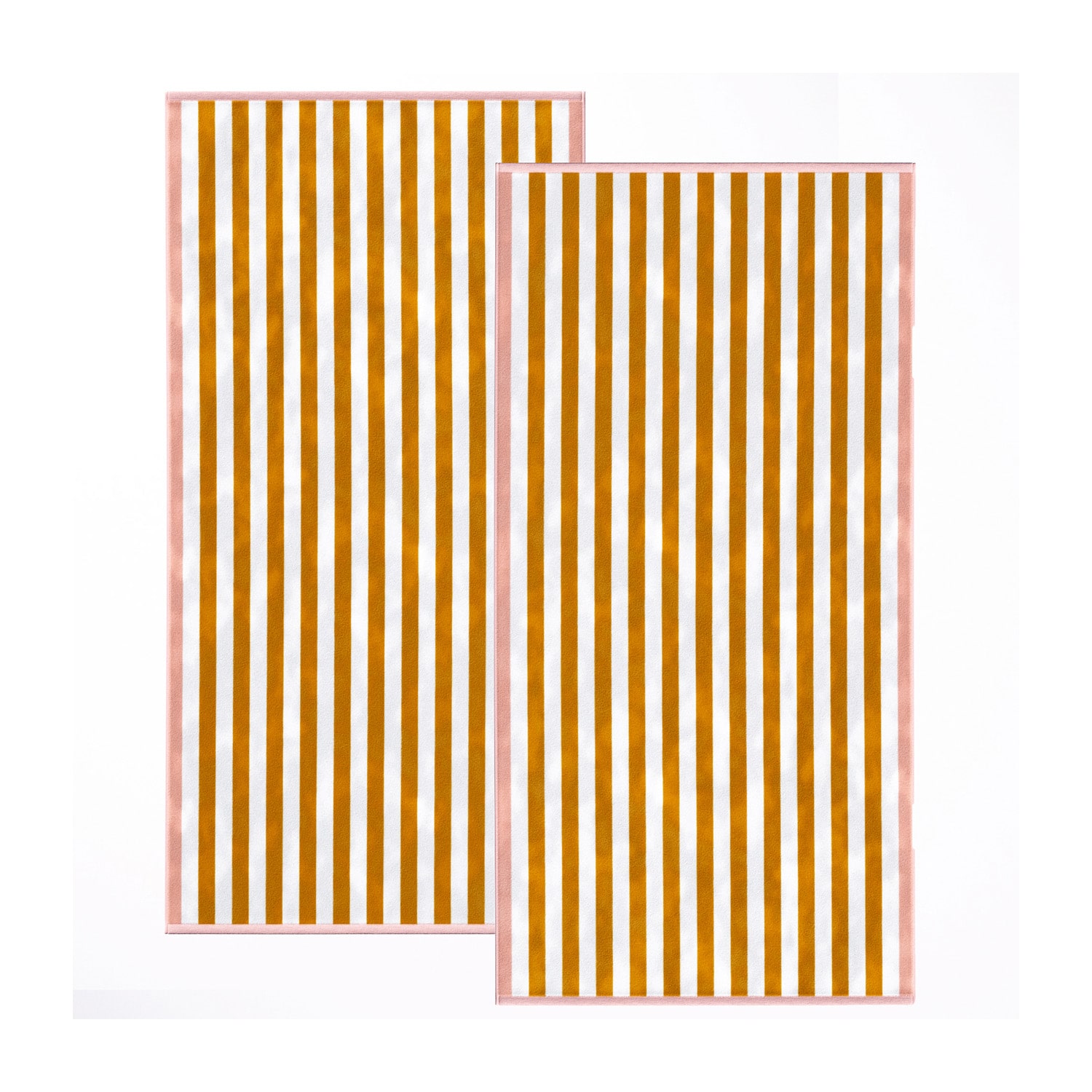 Linery Cotton Stripe Border 2-pc. Quick Dry Beach Towel