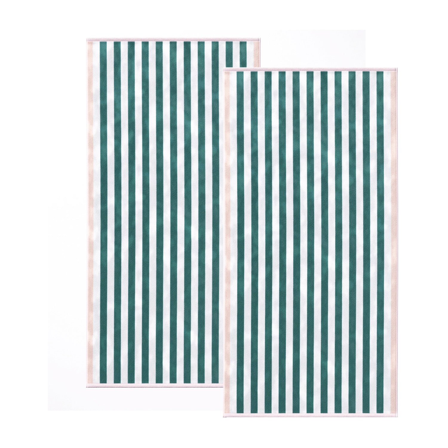 Linery Cotton Stripe Border 2-pc. Quick Dry Beach Towel