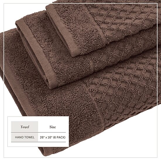 Linery Cotton Textured 6-pc. Hand Towel