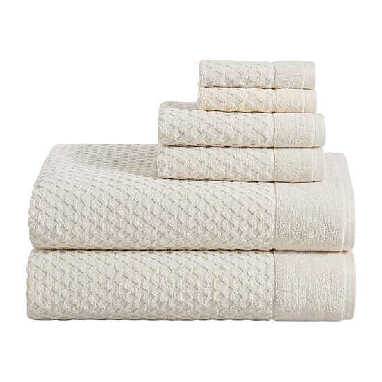 Linery Cotton Textured Oversized 6-pc. Quick Dry Bath Towel Set