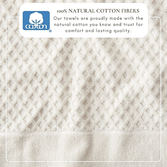 Linery Cotton Textured Oversized 6-pc. Quick Dry Bath Towel Set