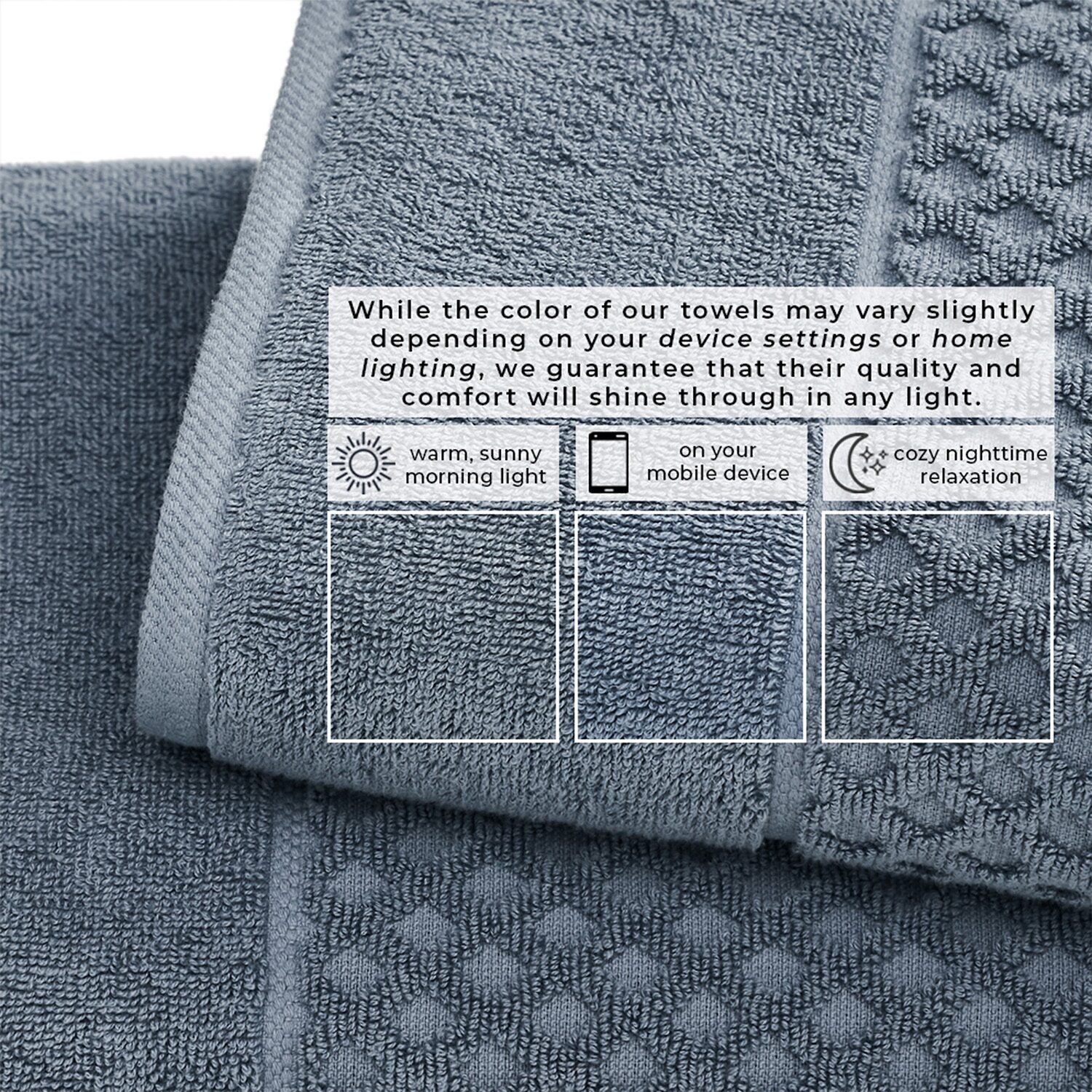 Linery Cotton Textured 6-pc. Quick Dry Bath Towel Set