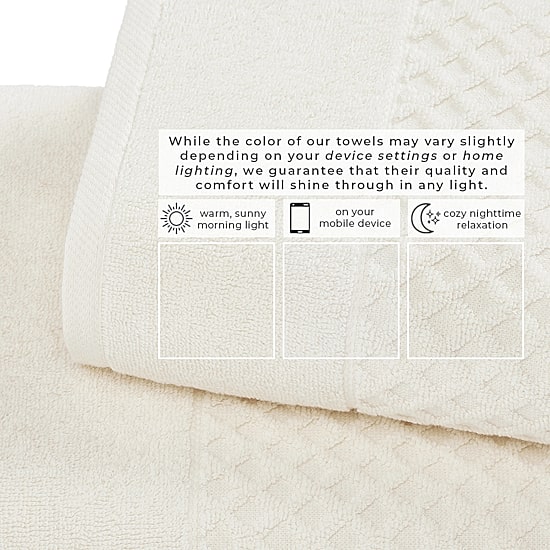 Linery Cotton Textured Oversized 6-pc. Quick Dry Bath Towel Set