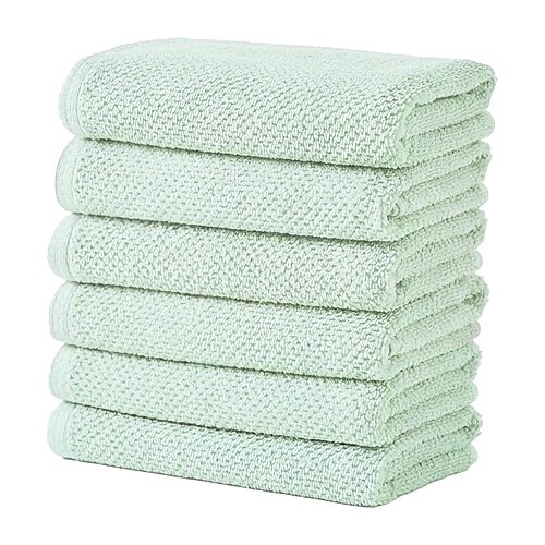 Linery Cotton Loop Textured 6-pc. Hand Towel In Blue