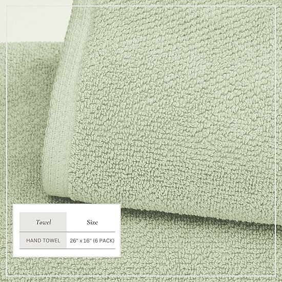 Linery Cotton Loop Textured 6-pc. Hand Towel