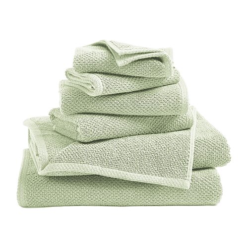 Linery Cotton Loop Textured 6-pc. Quick Dry Bath Towel Set In Green