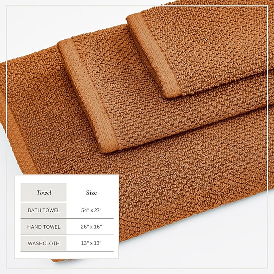 Linery Cotton Loop Textured 6-pc. Quick Dry Bath Towel Set