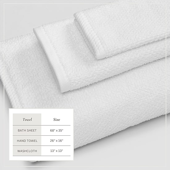 Linery Cotton Loop Textured 6-pc. Quick Dry Bath Towel Set