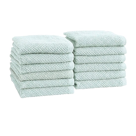 Linery Cotton Loop Textured 12-pc. Quick Dry Washcloth