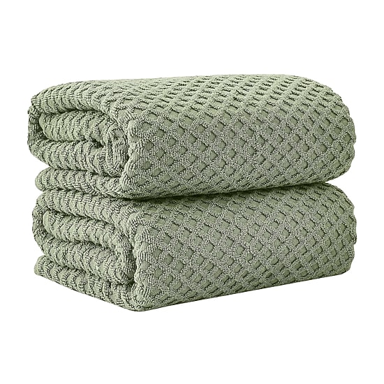 Linery Cotton Quick-Dry Waffle Oversized 2-pc. Bath Sheet