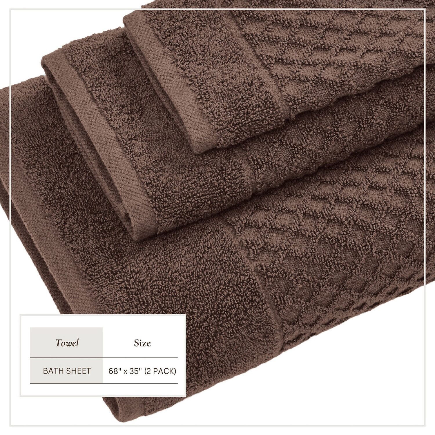 Linery Cotton Waffle Oversized 2-pc. Bath Sheet