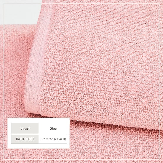 Linery Cotton Quick-Dry Oversized 2-pc. Bath Sheet