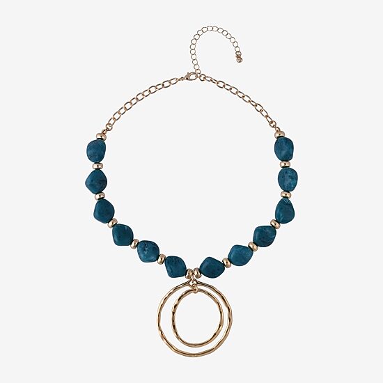 Mixit Womens 16 Inch Beaded Necklace