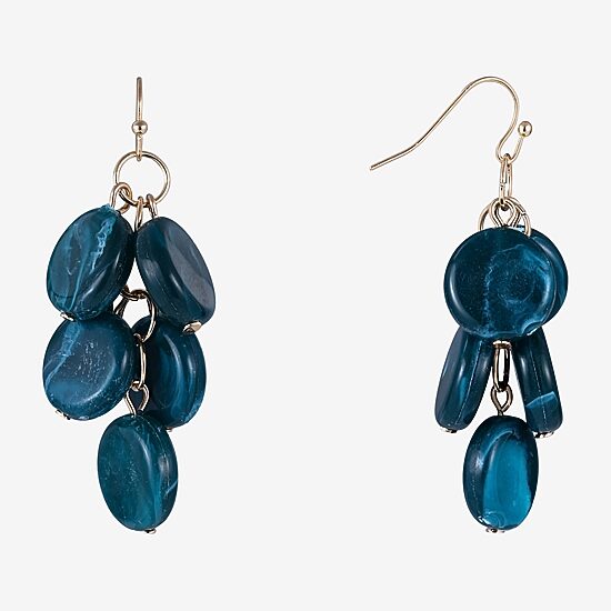 Mixit Womens Circle Drop Earrings