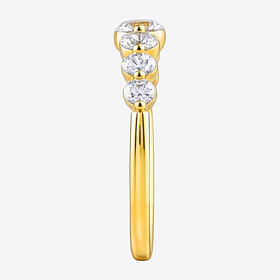 (G / Si2) Womens 2MM 1 CT. T.W. Lab Grown White Diamond 10K Gold Anniversary Band