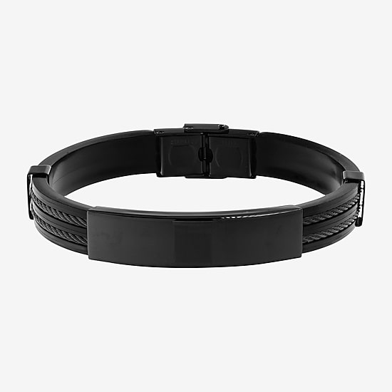 Mens Stainless Steel Solid Id Bracelet