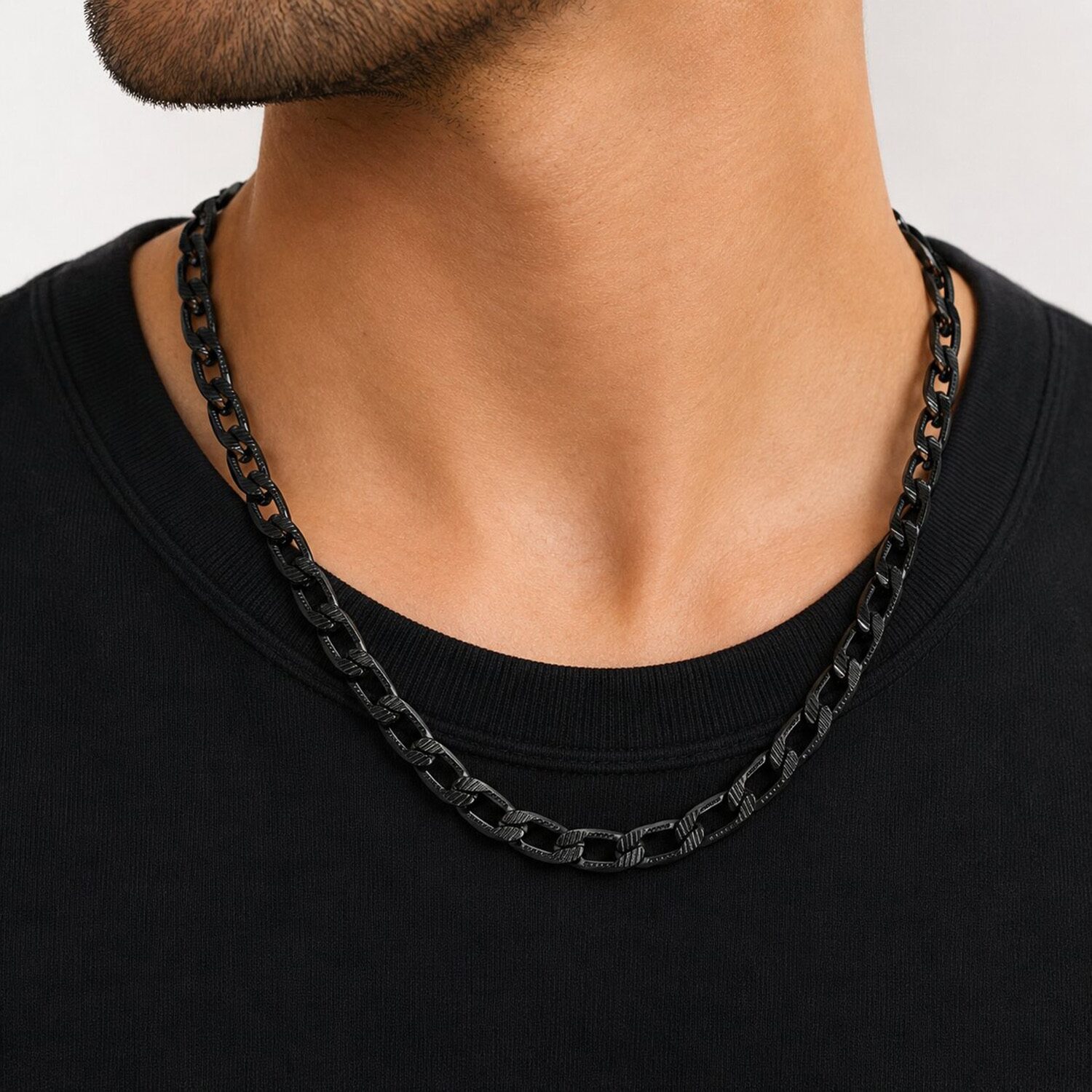 Mens Stainless Steel 24 Inch Link Chain Necklace