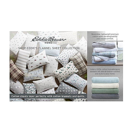 Eddie Bauer Bears And Trees Sheet Set