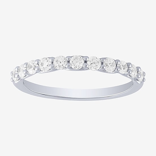 Signature By Modern Bride (H-I / I1) Womens 2 CT. T.W. Lab Grown White Diamond 10K Gold Side Stone Bridal Set